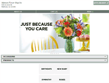 Tablet Screenshot of mattoonflowershop.net